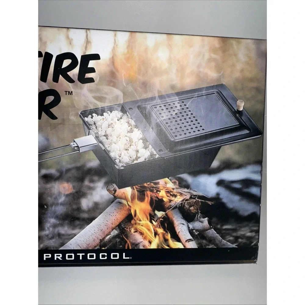 Campfire Popcorn Popper Protocol Camping Popcorn Maker 3 Quarts 5 Minutes Long‎